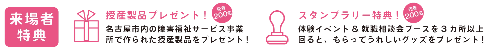来場者特典